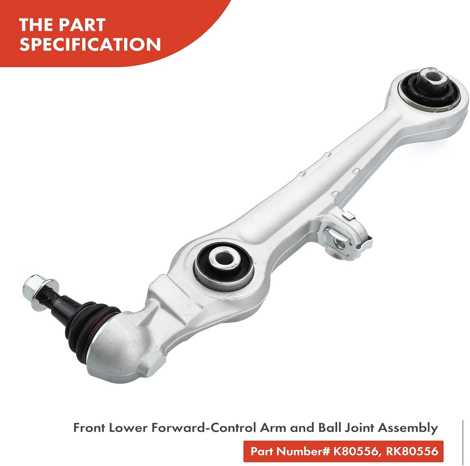 A-Premium Set of 6, Front Forward Lower Control Arm, Inner & Outer Tie Rod End, Compatible with Volkswagen Passat 2003-2005, Audi A6 Quattro 2001-2003, A8 Quattro 2000-2003, S8 2001-2003
