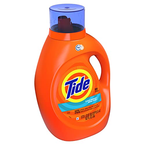 Image of Tide Liquid Laundry Detergent, Clean Breeze, 64 Loads 92 Fl Oz