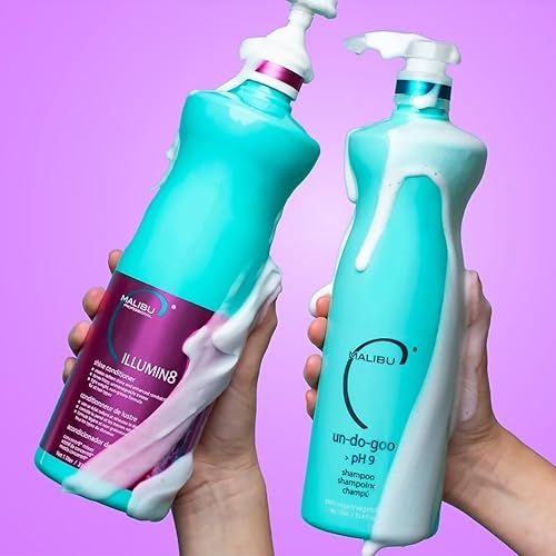 Miniatura 8 de Malibu C ILLUMIN8 - Acondicionador de brillo (33.8 onzas)  Concentrado para el brillo del cabello y manejabilidad  Acondicionador de cabello ligero