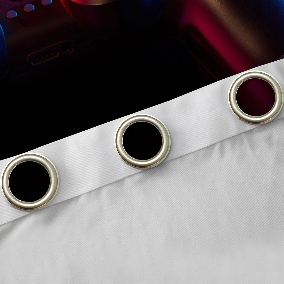 Games Curtain Boys Teens Gamer Video Game Gamepad Curtains Kids Child Novelty Modern Game Controller Window Curtain for Bedroom Luxury Gaming Darkening Thermal Drapes 2 Panels 38 X 45,Black