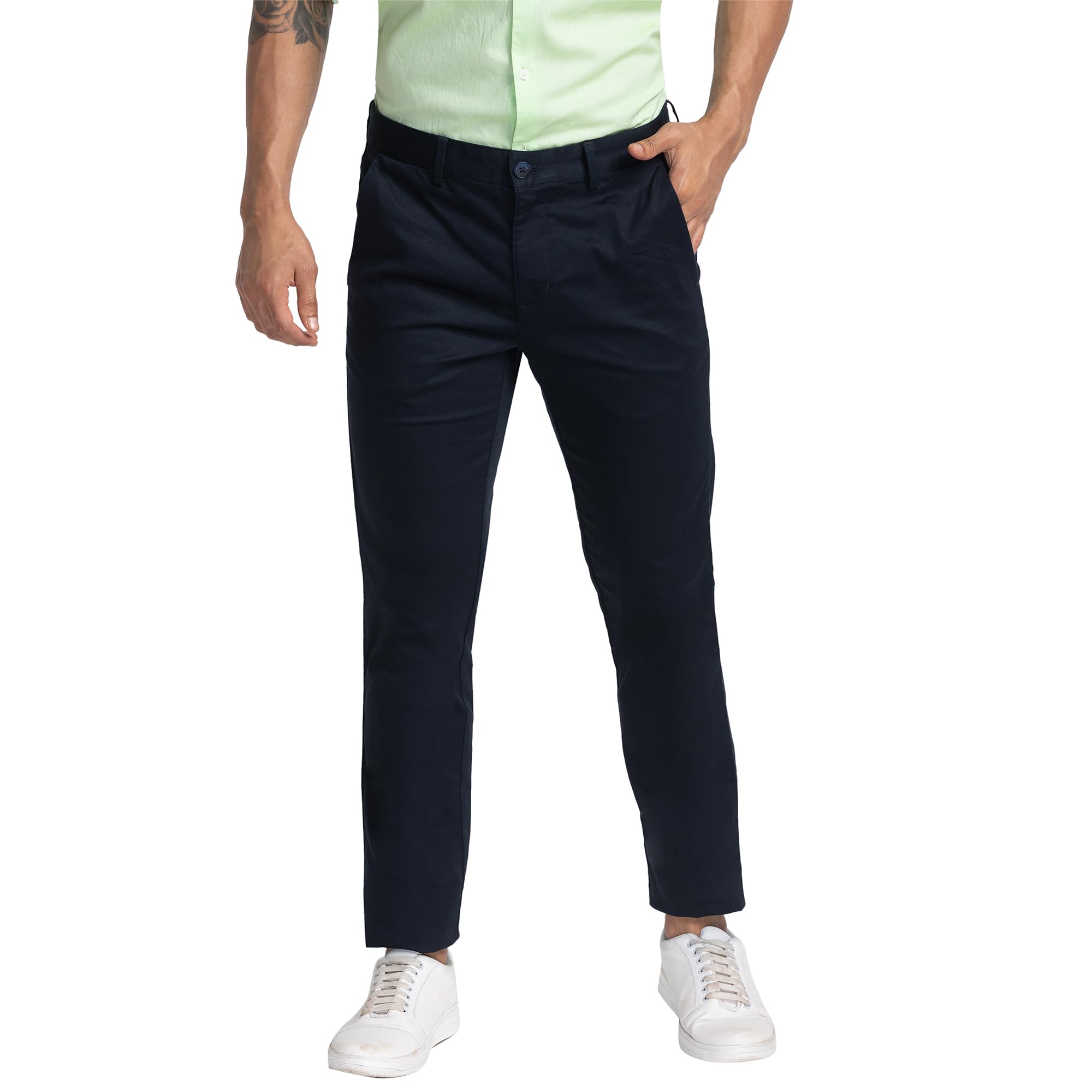 park avenue Neo Fit Dark Blue Trouser for Men-picture-11