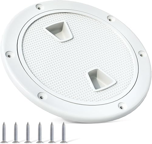 Miniatura 1 de Escotilla de barco de 4, 6 y 8 pulgadas, placas de cubierta para barcos, escotilla de inspección redonda antideslizante, cubierta desmontable,