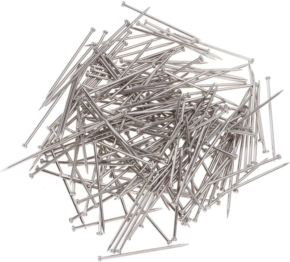 Angoily 2000Pieces Head Satin Pins for Sewing and Craft Straight Dressmaker Pins for Jewelry Making Office and Projects Fine Craft Supplies