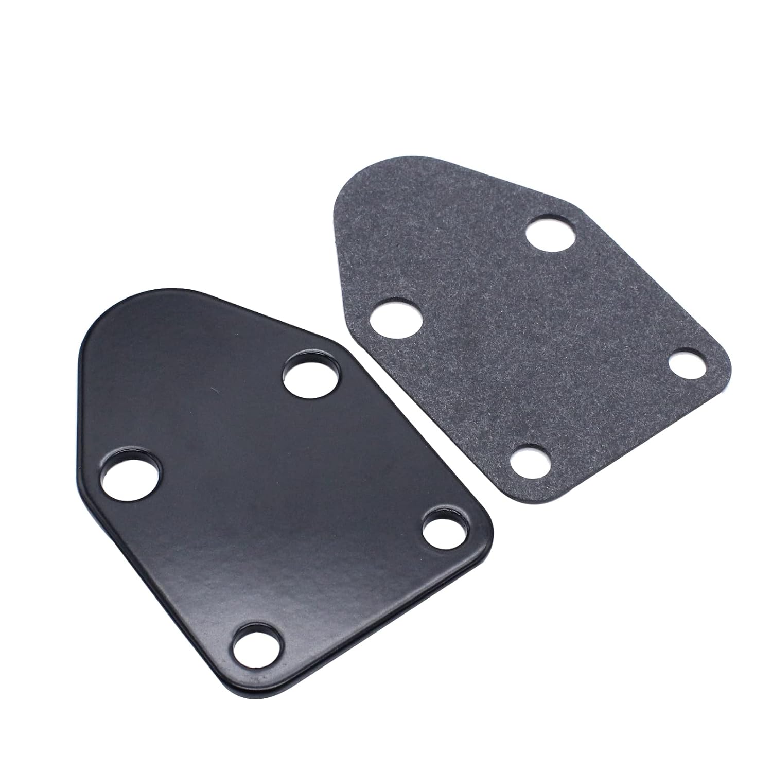 GSKMOTOR SBC Black Fuel Pump Block Off Plate With Gasket 283 327 350