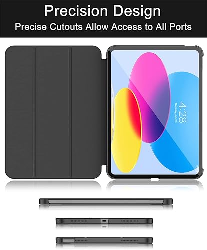 Miniatura 9 de Soke Funda para iPad 11. generación (A16) de 11 pulgadas 2025 y 10. generación de 10.9 pulgadas 2022  Auto WakeSleep + soporte delgado y triple
