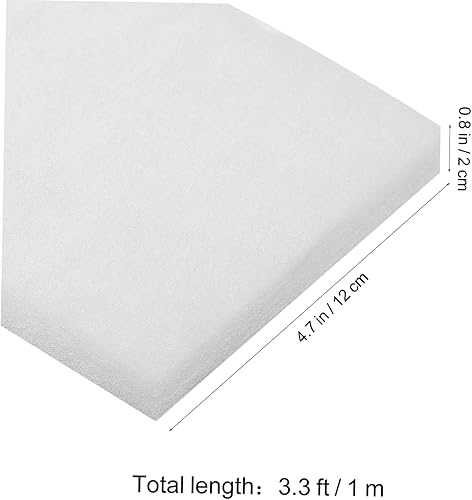 Miniatura 3 de POPETPOP Filtro de hilo dental para acuario, filtro de estanque de peces, almohadilla de medios de filtro de tanque de agua, esponja de filtro de