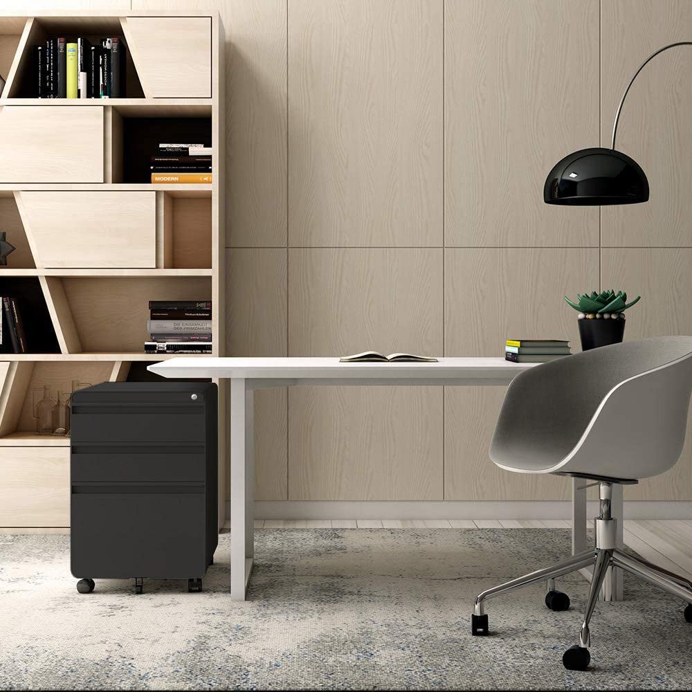 Dripex Fully Assembled 3Drawer Mobile File for A4 File