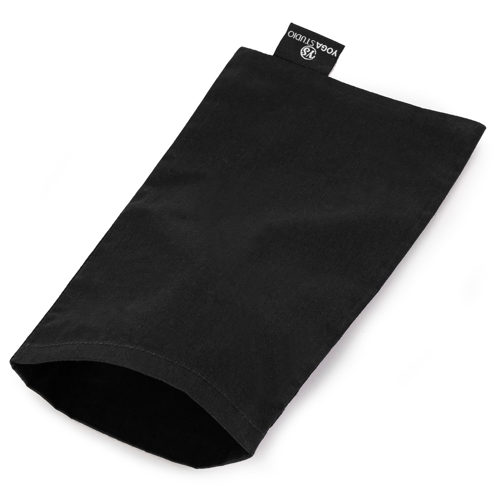 Yoga Studio Eye Pillow Cover – 12cm x 23cm, Yoga Pillow Cover for Spa or Massage Therapists (Black)