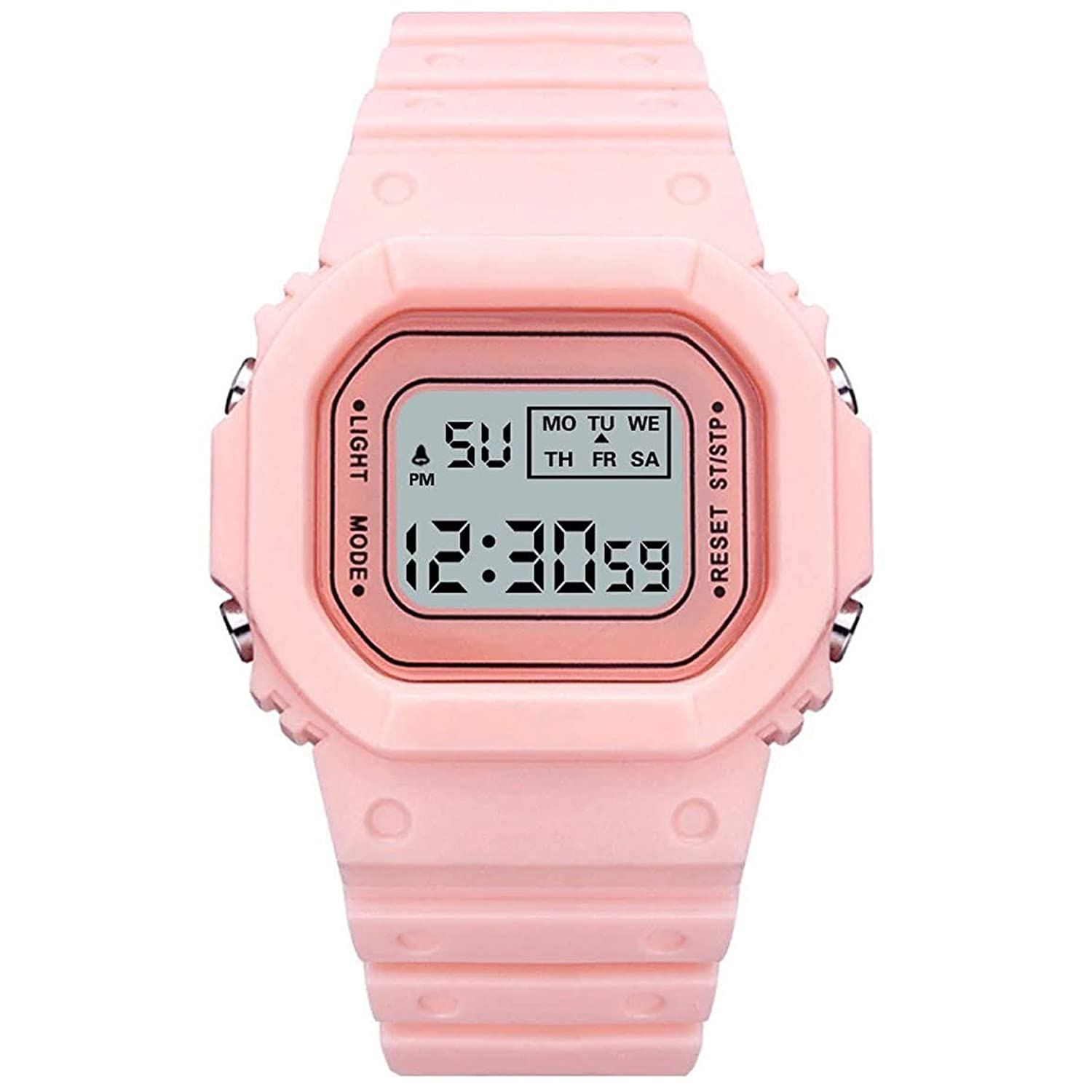 SWADESI STUFF Digital Multi Color Back 7 Light Day/Date Watch for Boys & Girls