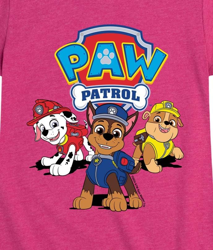 Paw Patrol - Logo Group - Toddler Girls Fitted Short Sleeve Graphic T-Shirt3