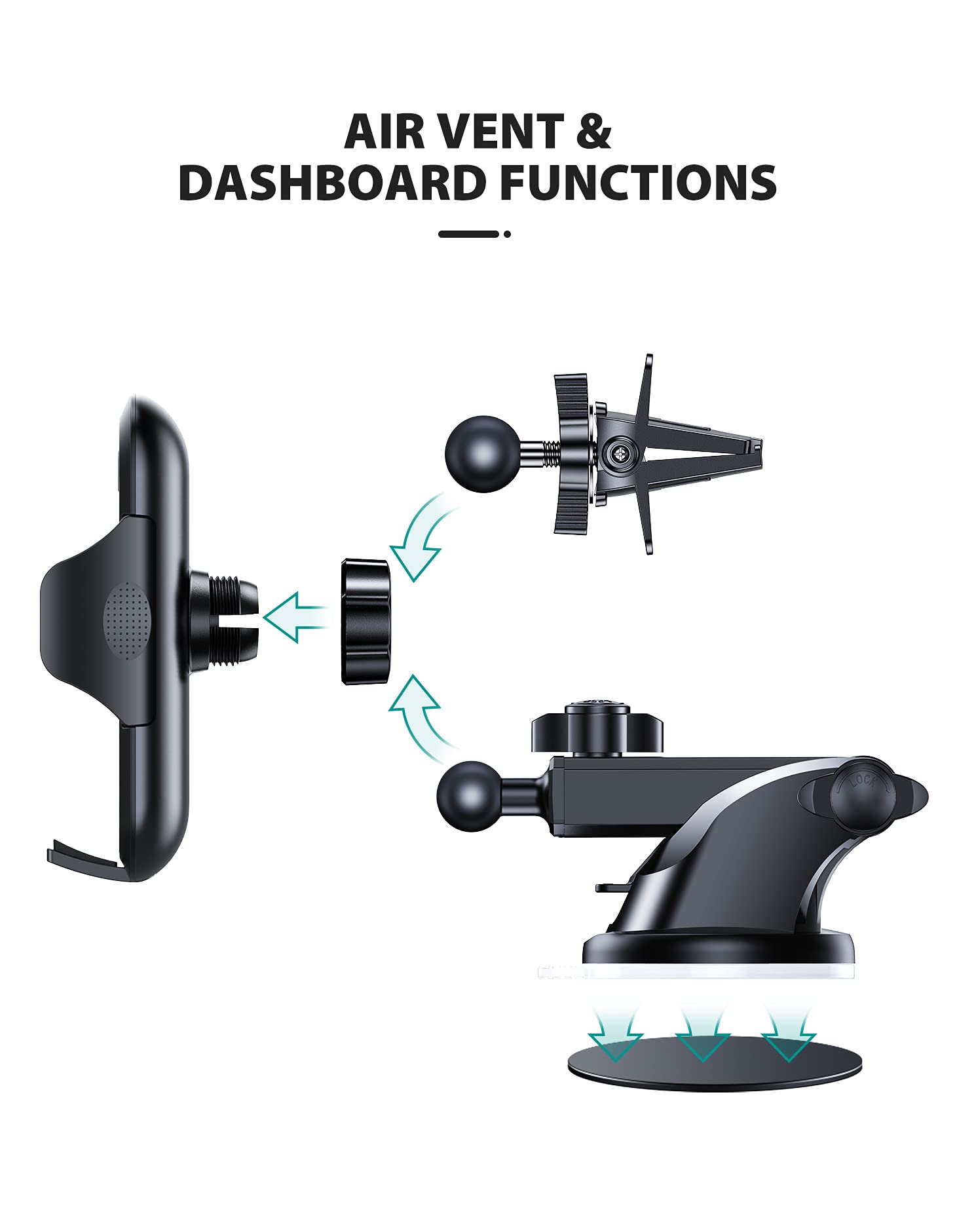 VICSEED Universal Cell Phone Holder for Car Phone Mount Car Phone