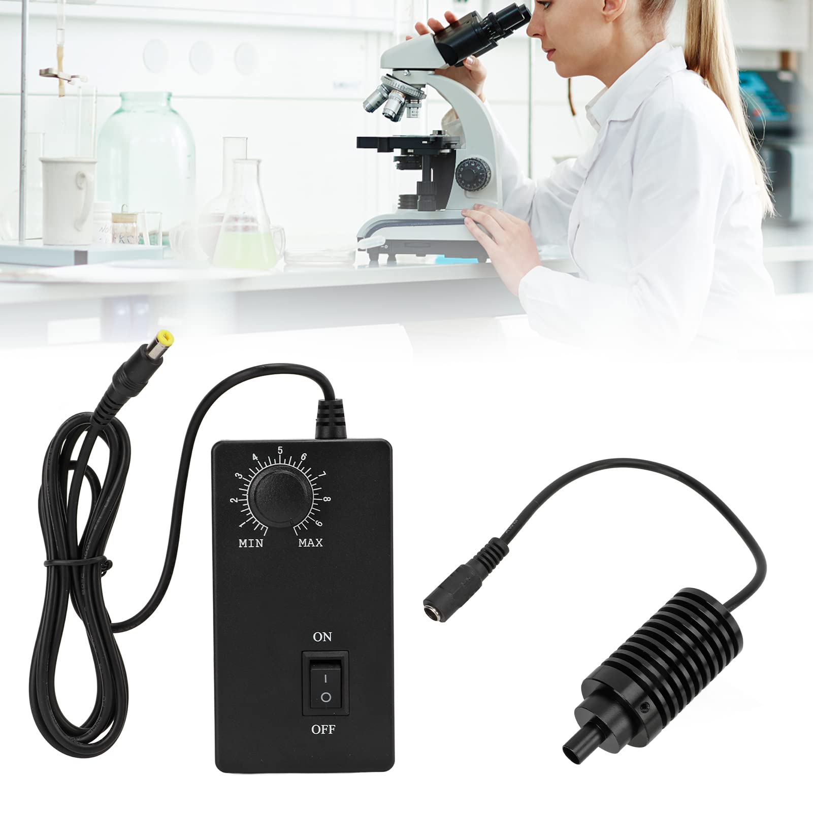 Mikroskop-Lichtmikroskop, koaxiales Licht, LED, hohe Helligkeit, Verschleiß, Wärmeableitung, Mikroskop, LED-Spotlicht, Preis Américaine φ8 mm, weiß für effektive (Blue)