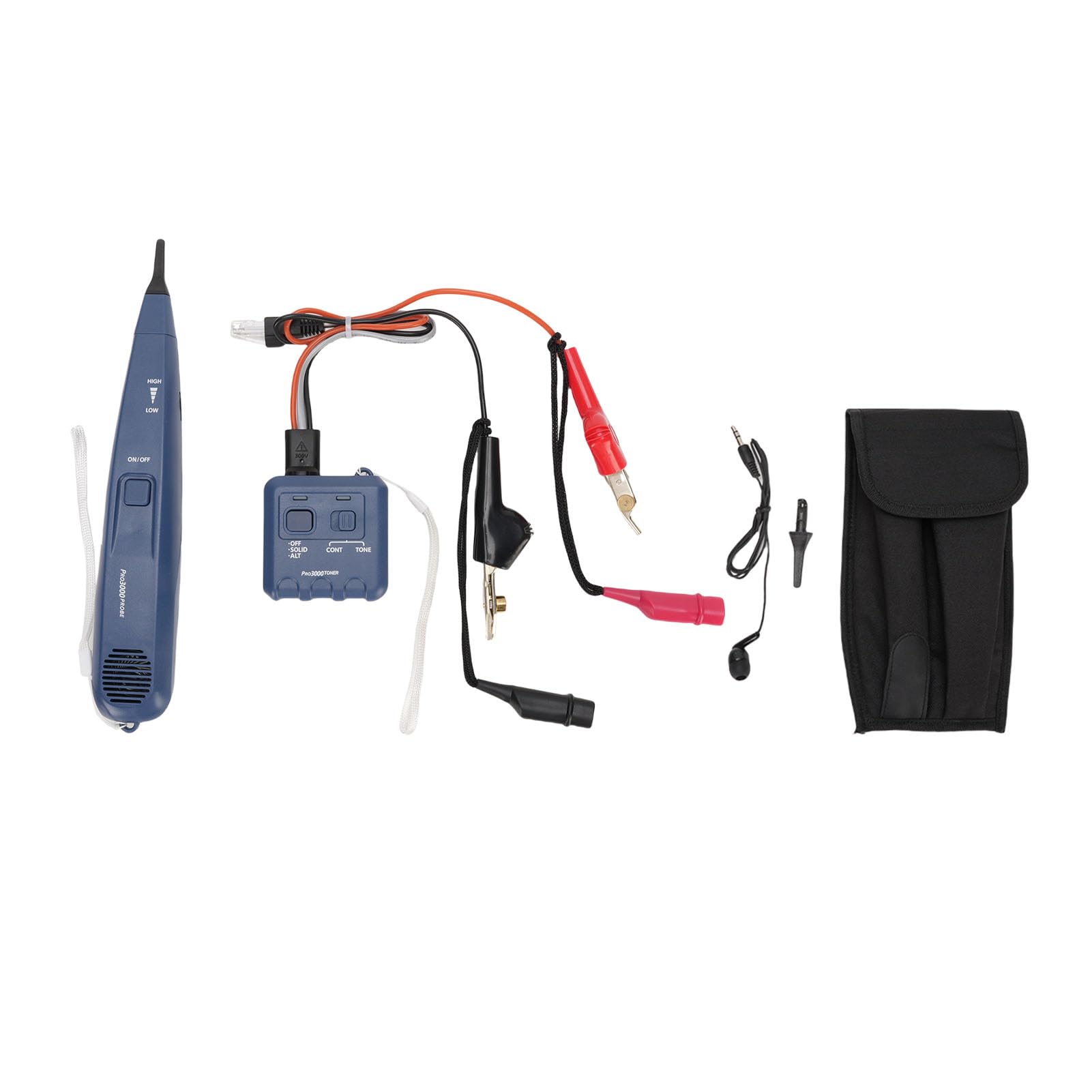 Localizador de Cables Subterráneos Detector de Seguimiento de Cables de Alta Sensibilidad para Mantenimiento en de Seguridad de Internet de Datos Telefónicos, Construcción ABS
