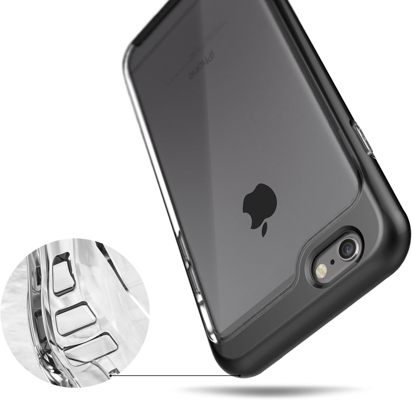 Caseology Skyfall for Apple iPhone 6S Plus Case (2015) / for iPhone 6 Plus Case (2014) - Black (D)