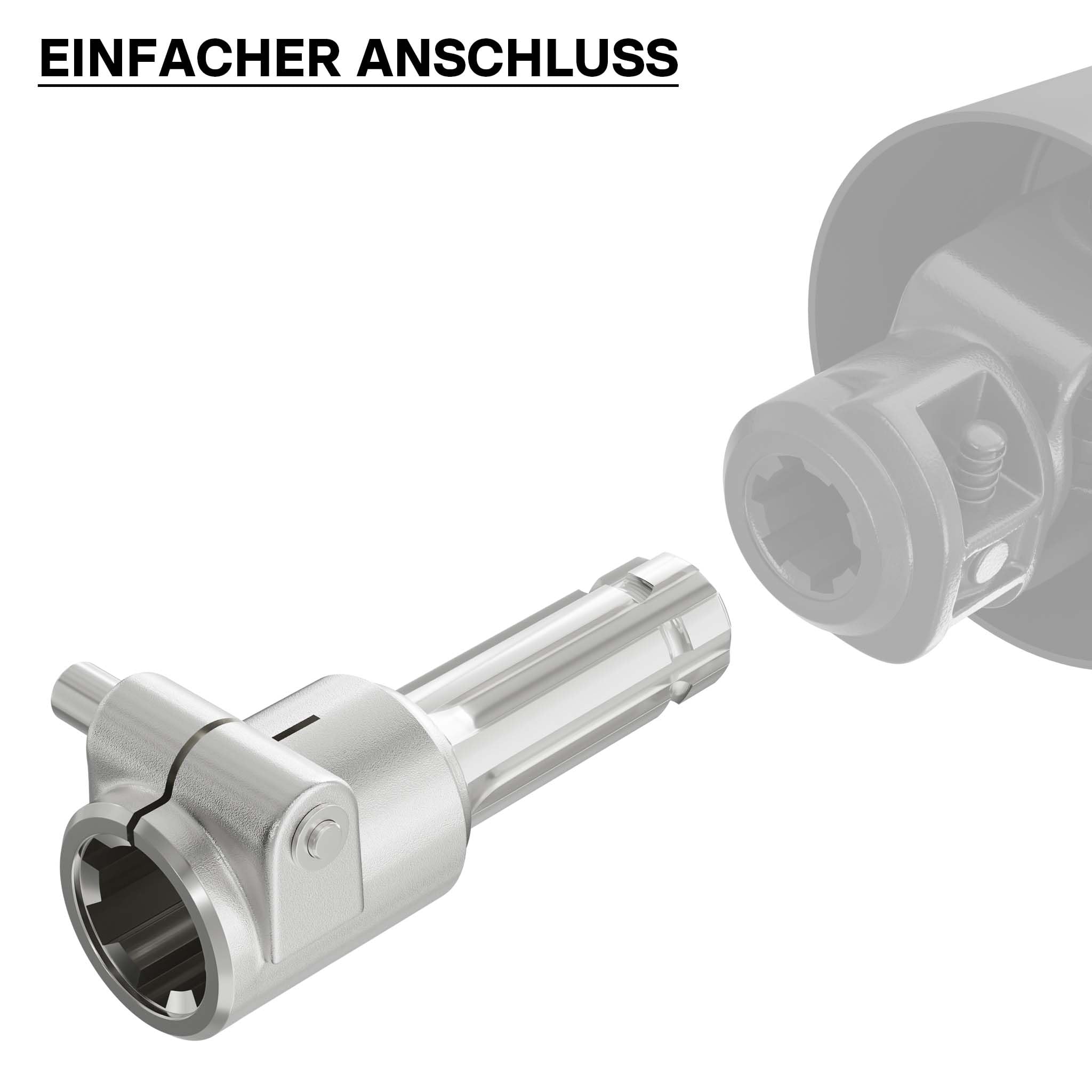 WilTec Manchon de Prise de Force Cardan - Longueur 140 mm - Raccord  logement 1 3/8