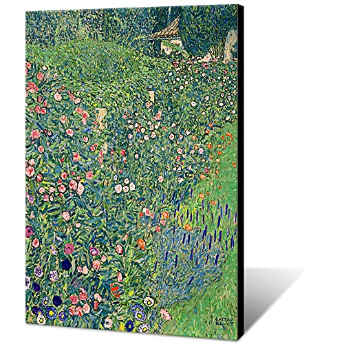 Gustav Klimt Garden Landscape Posters Famous Artist Green Botanical Aesthetic Floral Canvas Wall Art Vintage Plant Flower Oil Prints Painting Farmhouse Wall Decor For Bedroom12X16In Unframed #TOP7