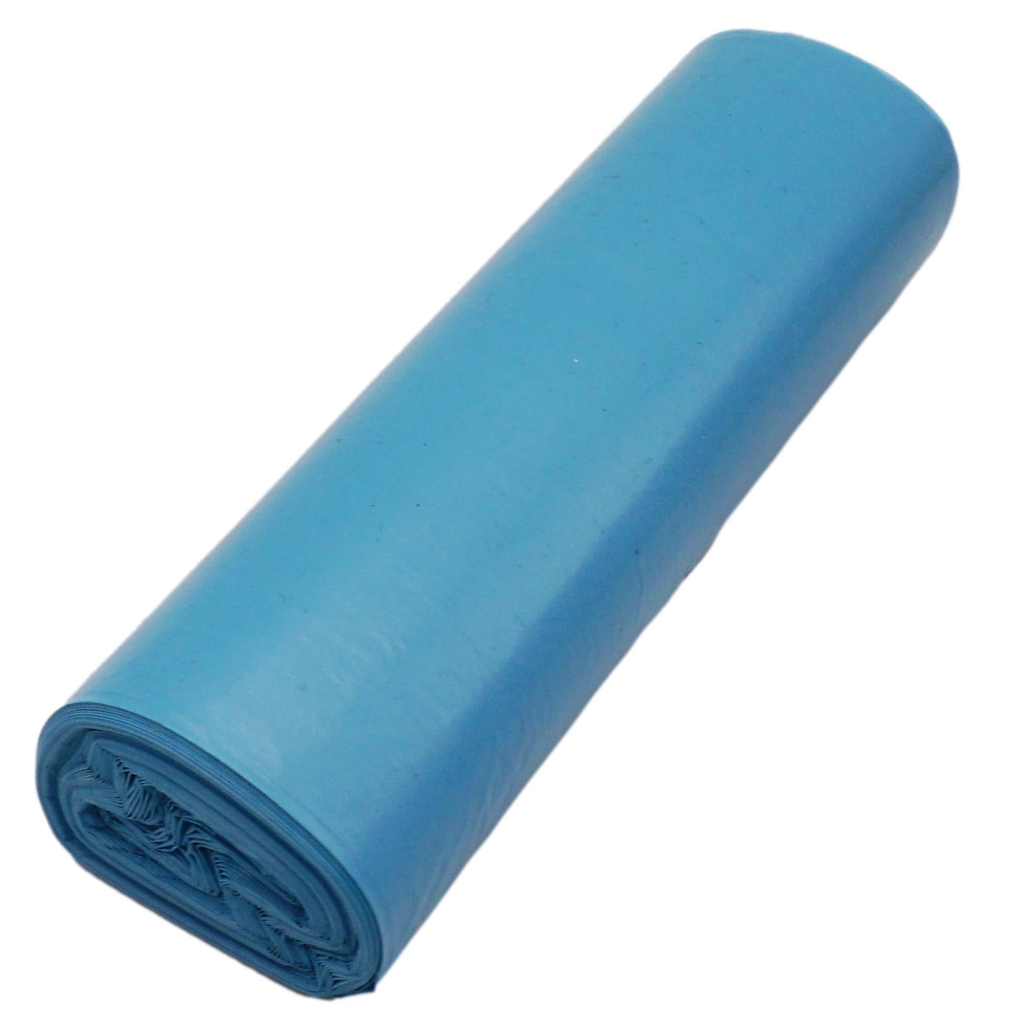 SKIR'CO (50 pcs) Garbage Bags 60 Litre, Blue Refuse Sacks 60 x 72 cm, Bin Liners, Blue Colour Dustbin Bags