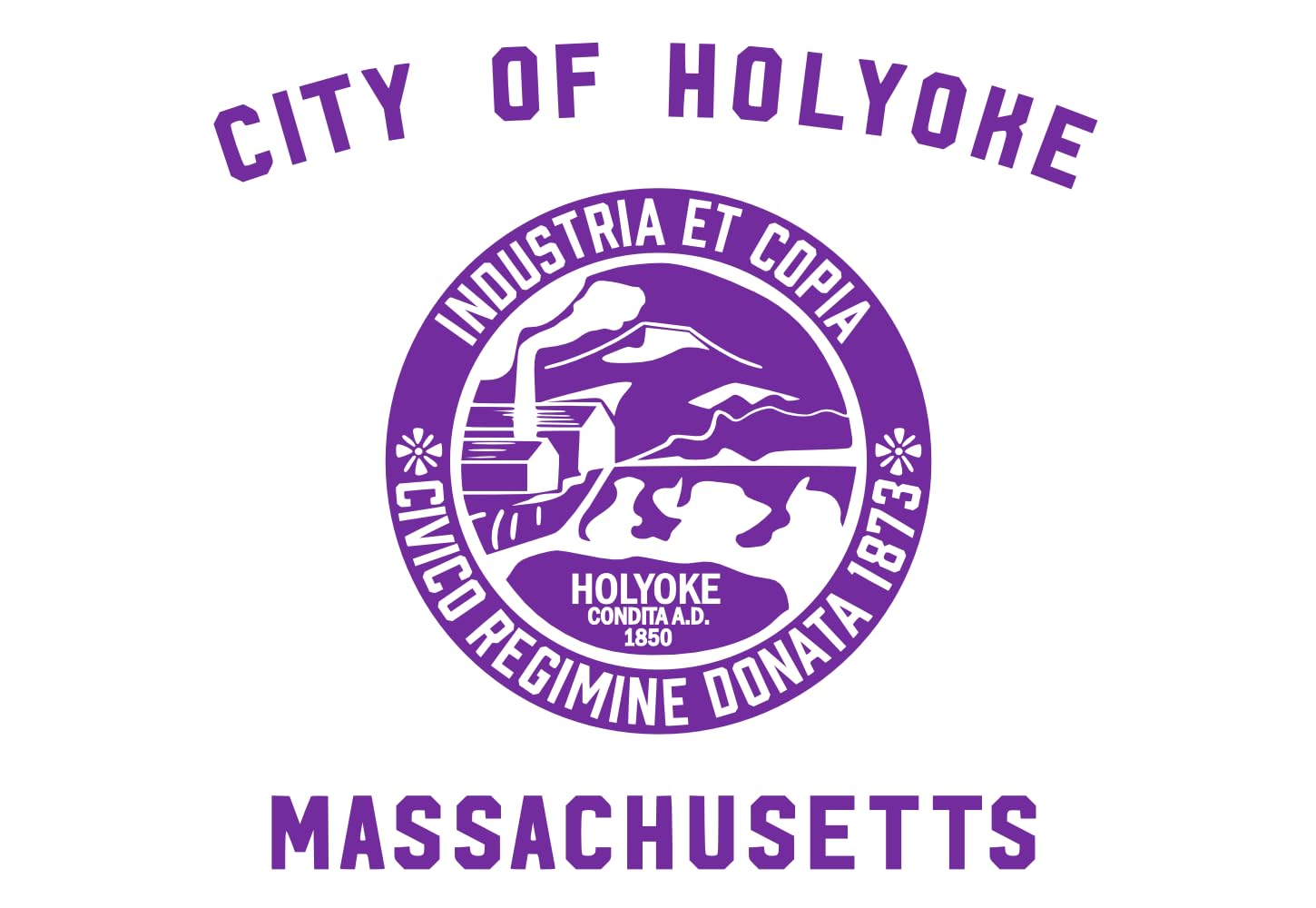 Drapeau de Holyoke au Massachusetts pour décoration intérieure