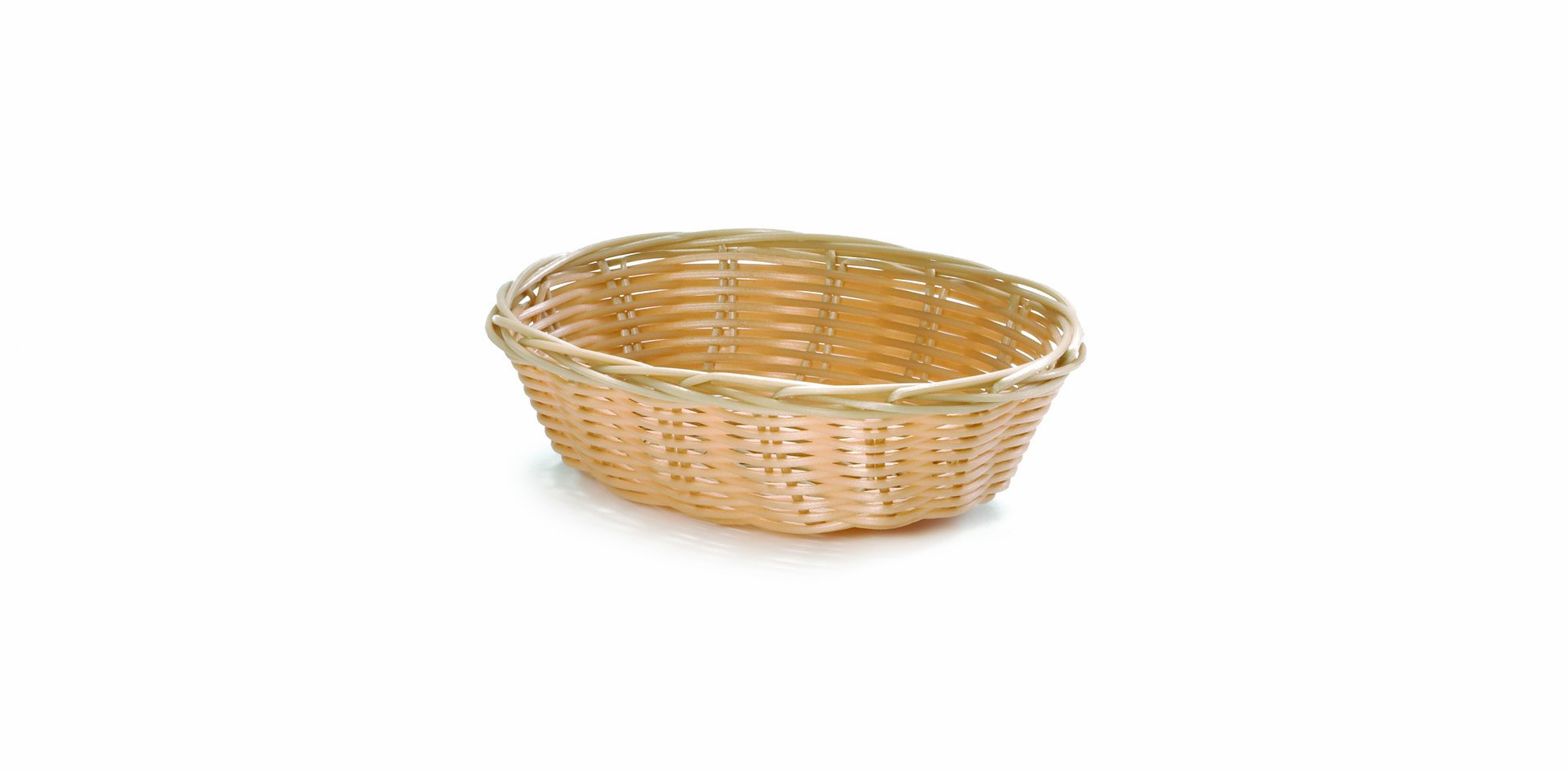 Panier ovale tissé 7X5X2 aux finitions artisanales