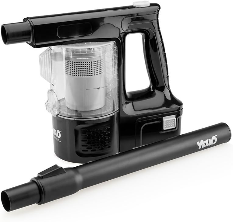 Little YellO RC22 Dual Cyclone Li-on Cordless Vacuum 140W with Accessory Kit, Black