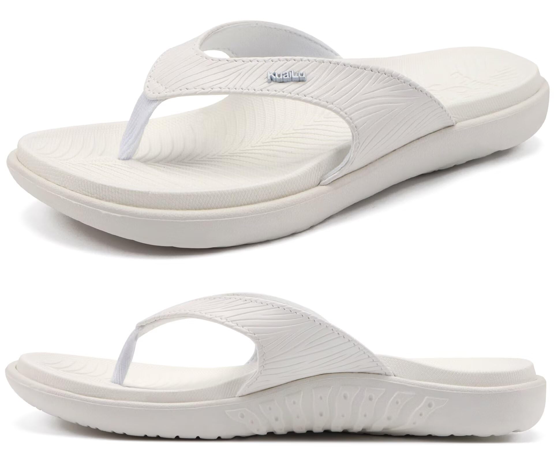 KuaiLu Infradito Donna Ortopedia Yoga Mat Sandali Elegante Leggero Estive Slip On Spiaggia Flip-Flops con Comode Supporto Arco (EU 36-42)