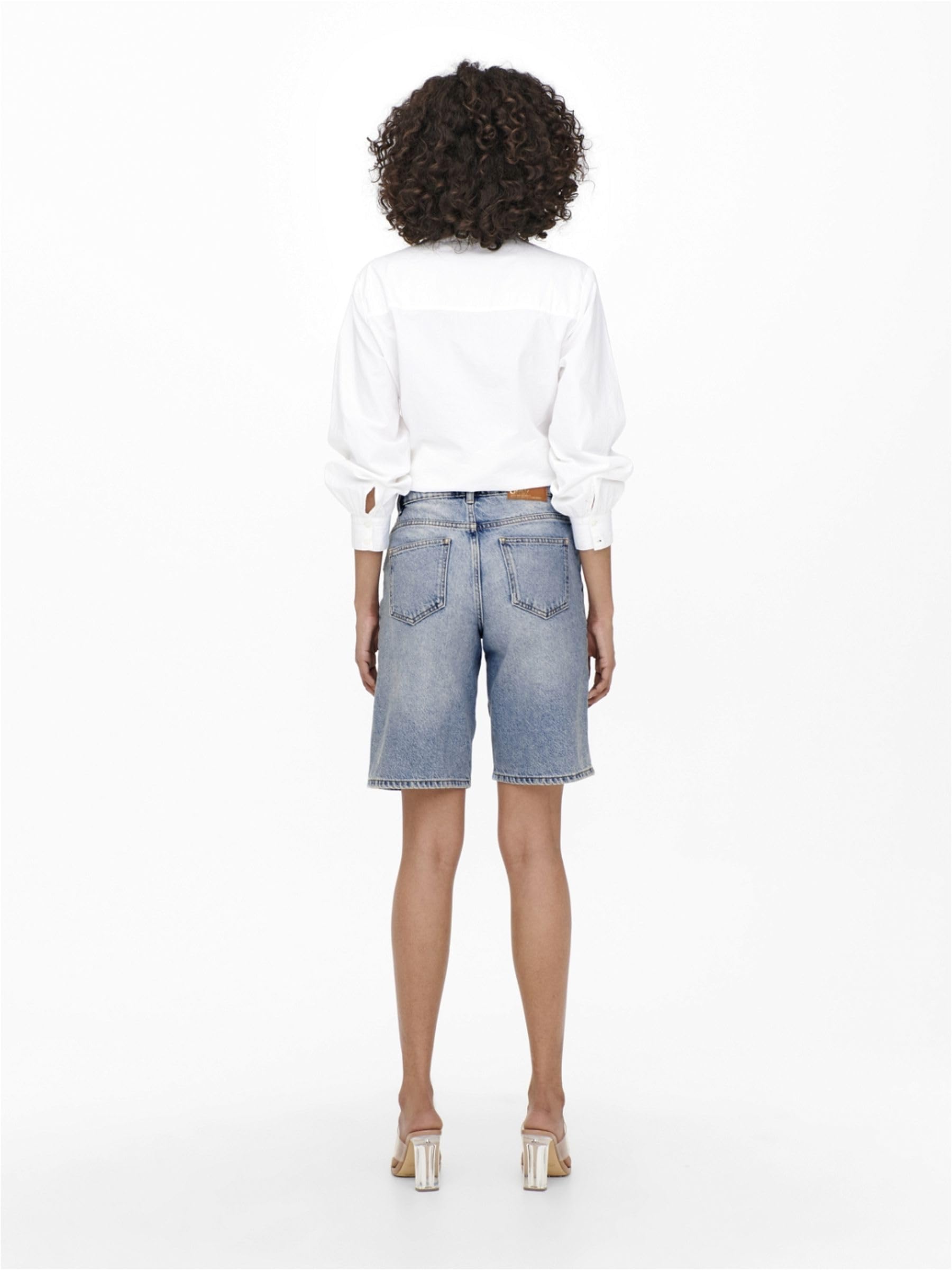 ONLY Shorts de Mujer con Cinco Bolsillos y Cremallera