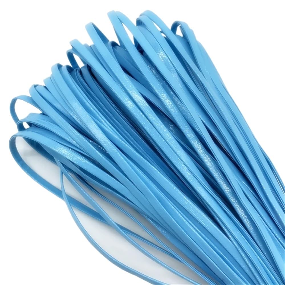 Decor Craft String 5yards Flat Leather String Decoration Rope, PU Imitation Cord for Jewelry Making 1piece