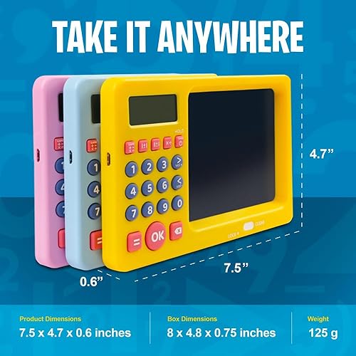 Miniatura 5 de CoolToys Number Genius - Juego electrónico interactivo de matemáticas con bloc de bocetos, juegos educativos de aprendizaje de matemáticas para