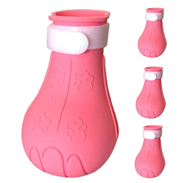 Foto 8 de 8 de GIMOCOOL Botas para Gatos Solo para Gatos - 4 Zapatos de Silicona antiarañazos para Gatos