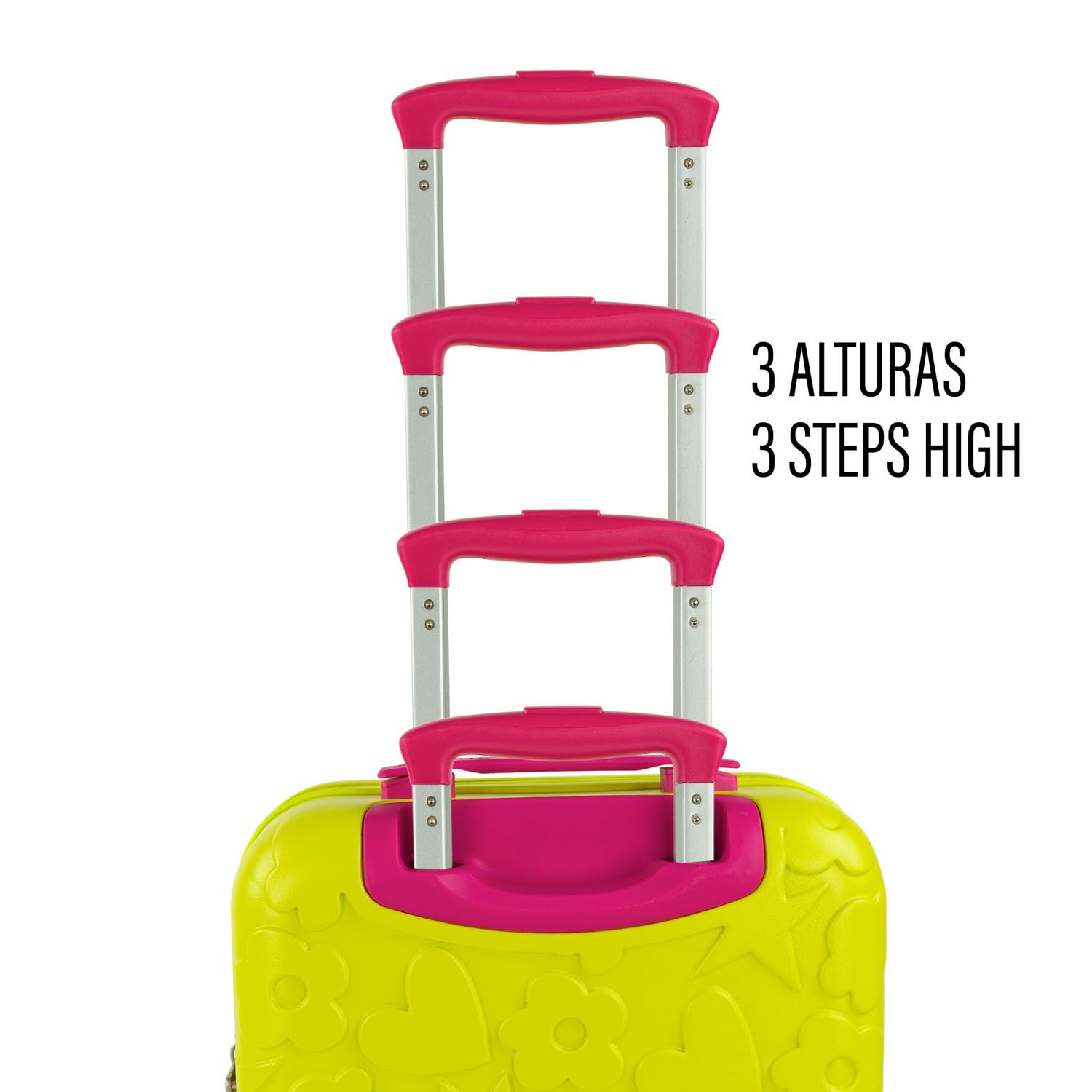 Agatha Ruiz de la Prada - Maletas De Viaje Cabina 55x40x20 Equipaje De Mano Avion Trolley Cabina Duradero Ligero Ruedas Silenciosas con Neceser. Candado de Combinacion TSA, Pistacho