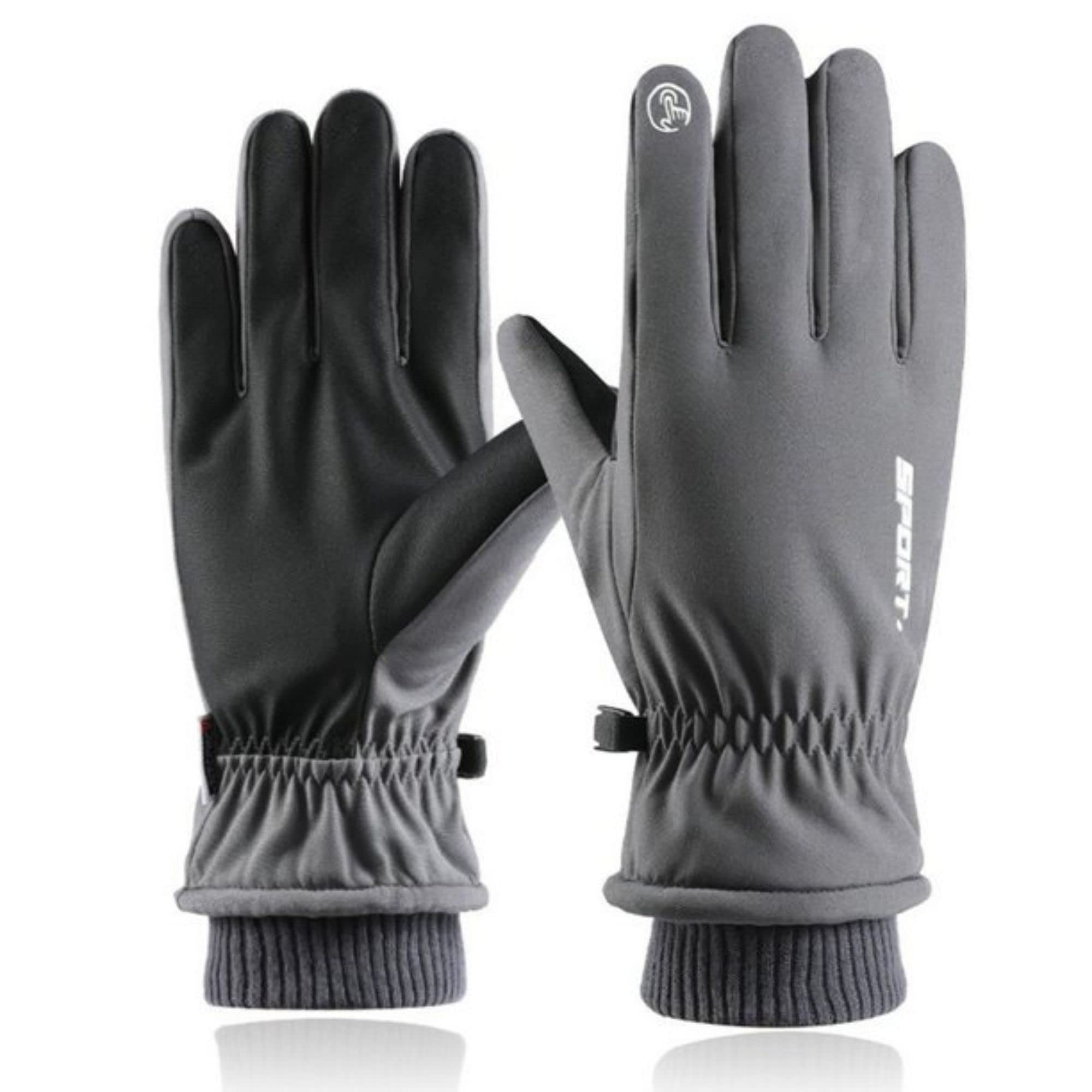 Sponsored Ad - Unisex Warm Winter Gloves, Waterproof, Mobile Touchscreen enabled, windproof for hiking, driving, running & outdoors