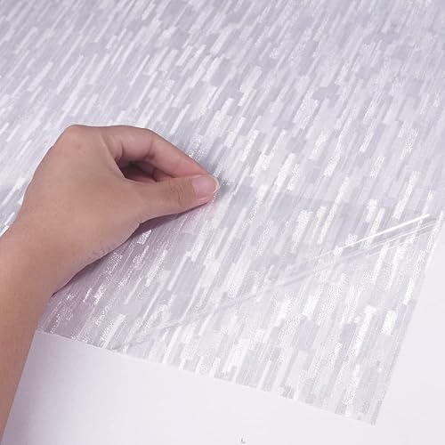 Miniatura 6 de Película de privacidad para ventana, película de vidrio esmerilado para ventana, sin pegamento, adherencia estática, extraíble, bloqueo UV,