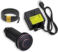 Vista 20 de Kit de interruptor de aire para eliminación de basura BESTILL - Certificado UL, botón de presión de encendido/apagado de 3.6" de largo en la parte