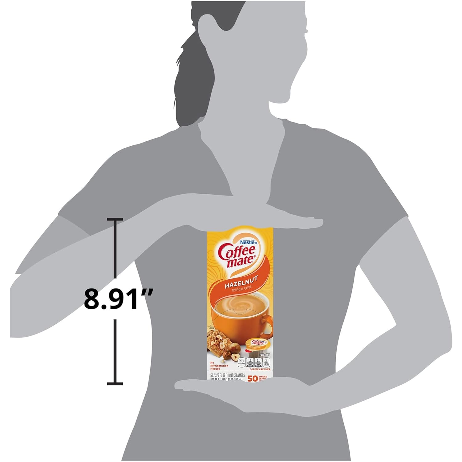 Coffee mate 35180CT Hazelnut Creamer, .375 oz., 200 Creamers/Carton