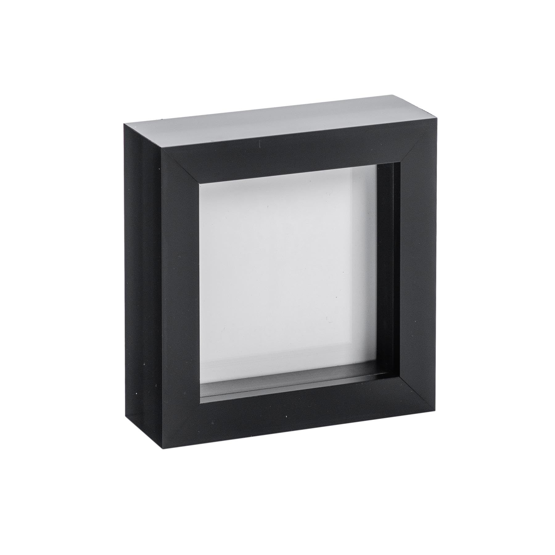 Nicola Spring 4 X 4" Photo FrameBlack3D Photo Frame Picture Frame Box Portrait Display Case (12.5 X 12.5Cm) from B&Q