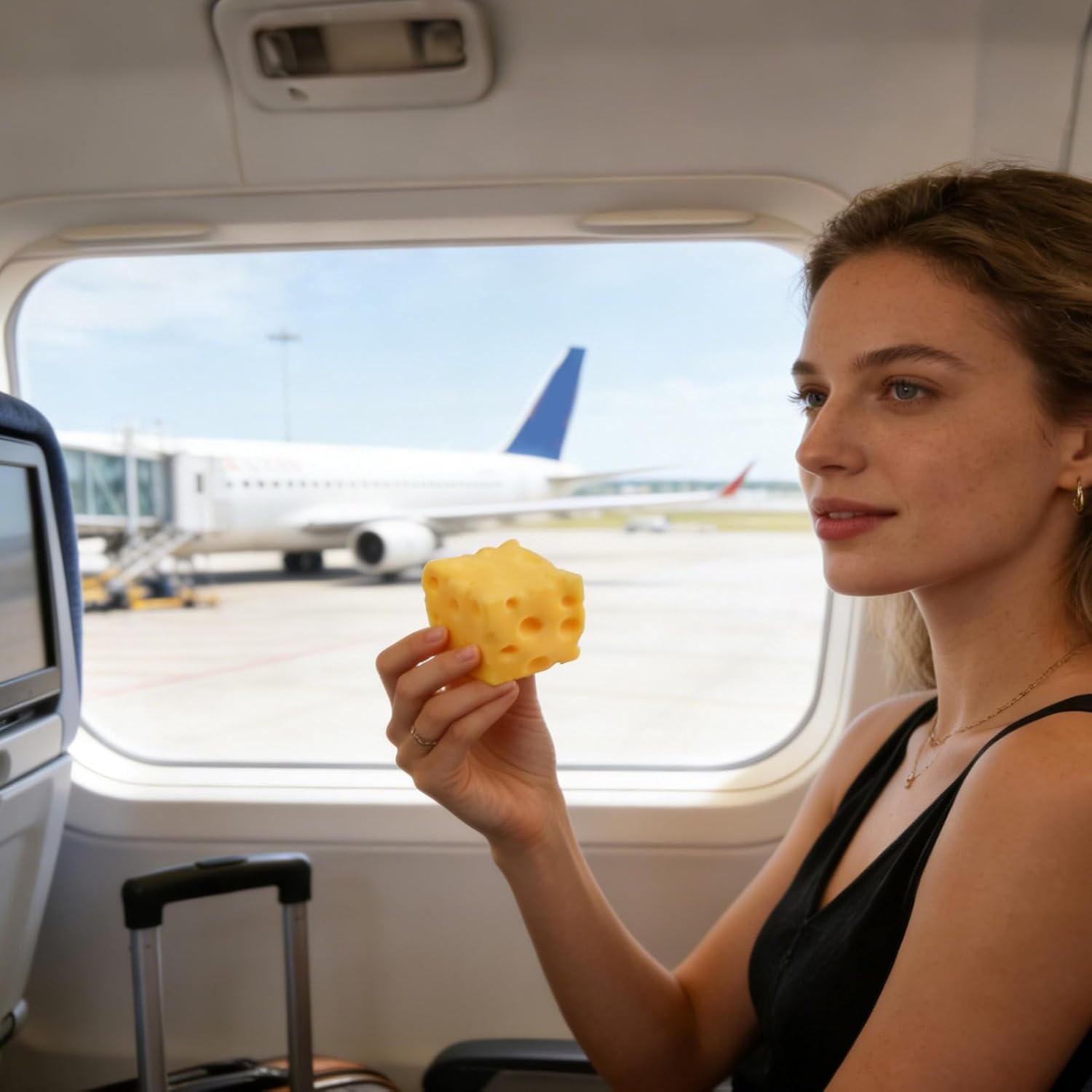 Big Cheese Squishy Cubes Sensory Toys Stress Relief Squeeze Cheese Block Stress Balls Squishy Fidget Toy Relax Aid Focus for Adults Kids Home School Travel