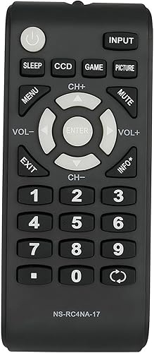 Mando a distancia de repuesto compatible con Insignia TV NS-55D510NA17 NS-50D510NA17 NS-24D510NA17 NS-32D311NA17 NS-40D510NA17 NS-55D510NA17