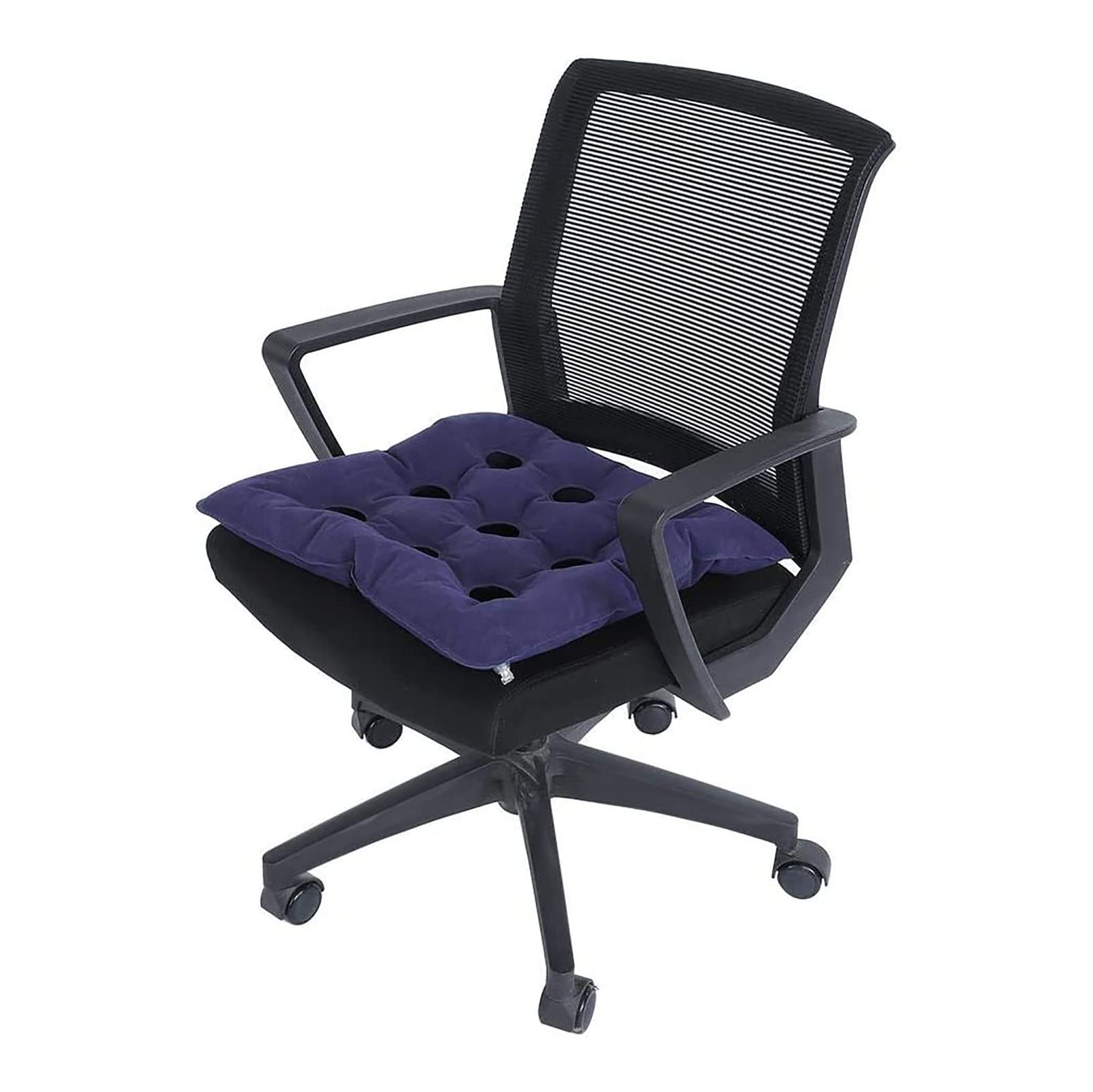 Cuscino d'Aria Gonfiabile Anti-decubito, 43 * 43 cm Cuscino per Sedile Ad Aria per Auto per Sedia A Rotelle, Cuscino Anti-decubito Cuscino Gonfiabile del Sedile per Pazienti Anziani Costretti A L