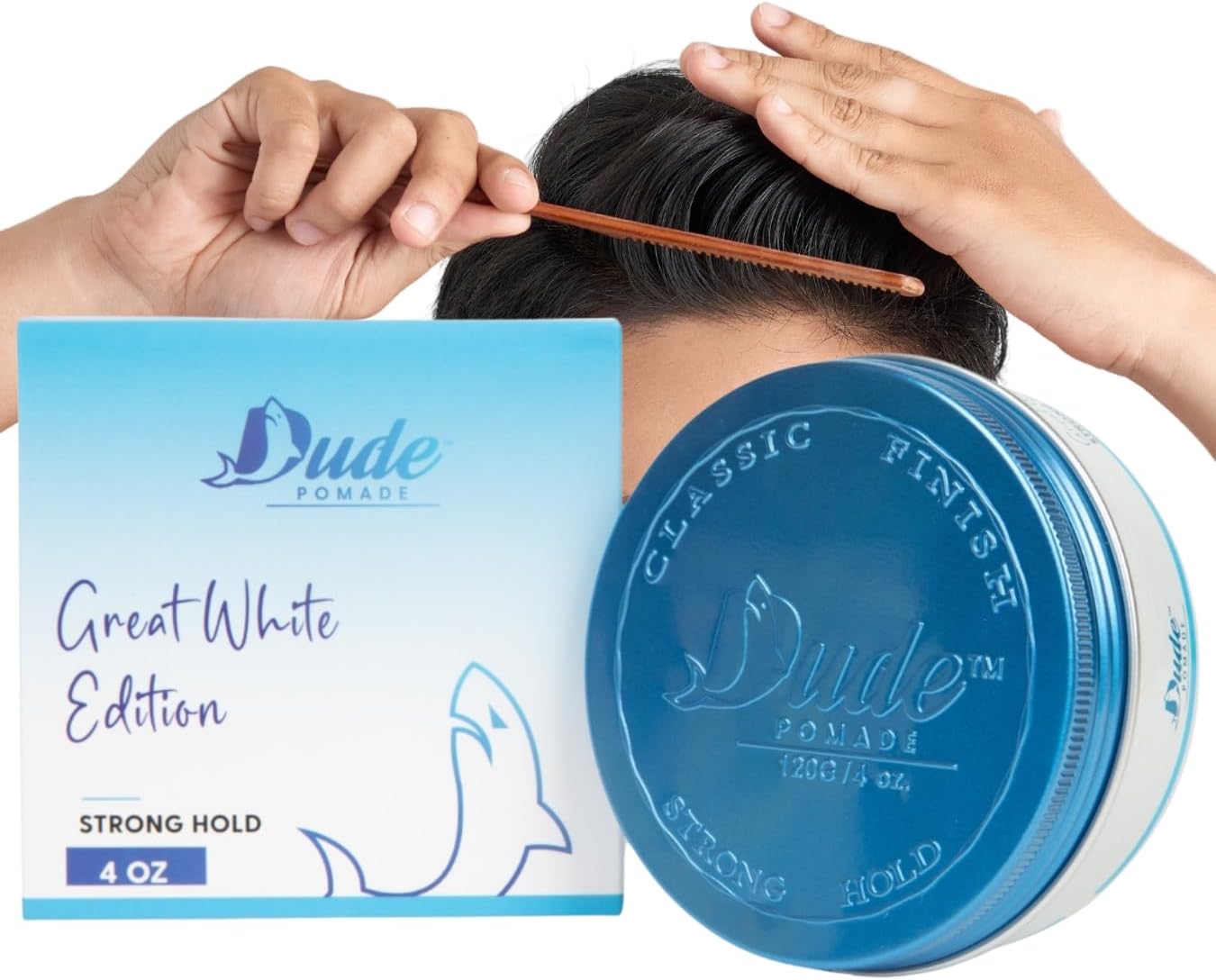 Hair Pomade for Men, Strong Hold, Flake Free, Water Based and Matte Finish Pomade 4oz
