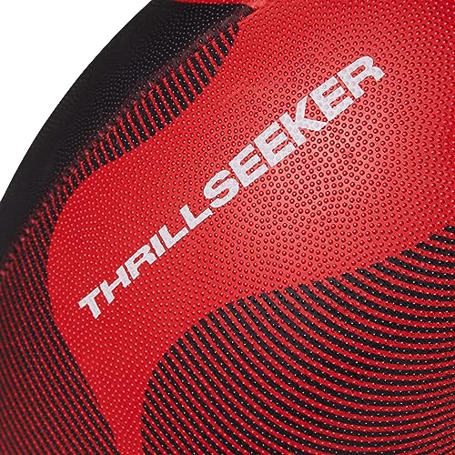 Canterbury Uni Thrillseeker Play Rugbyball | Standard-Griff | Trainingsball Rugbyball, Rot/Schwarz, 3