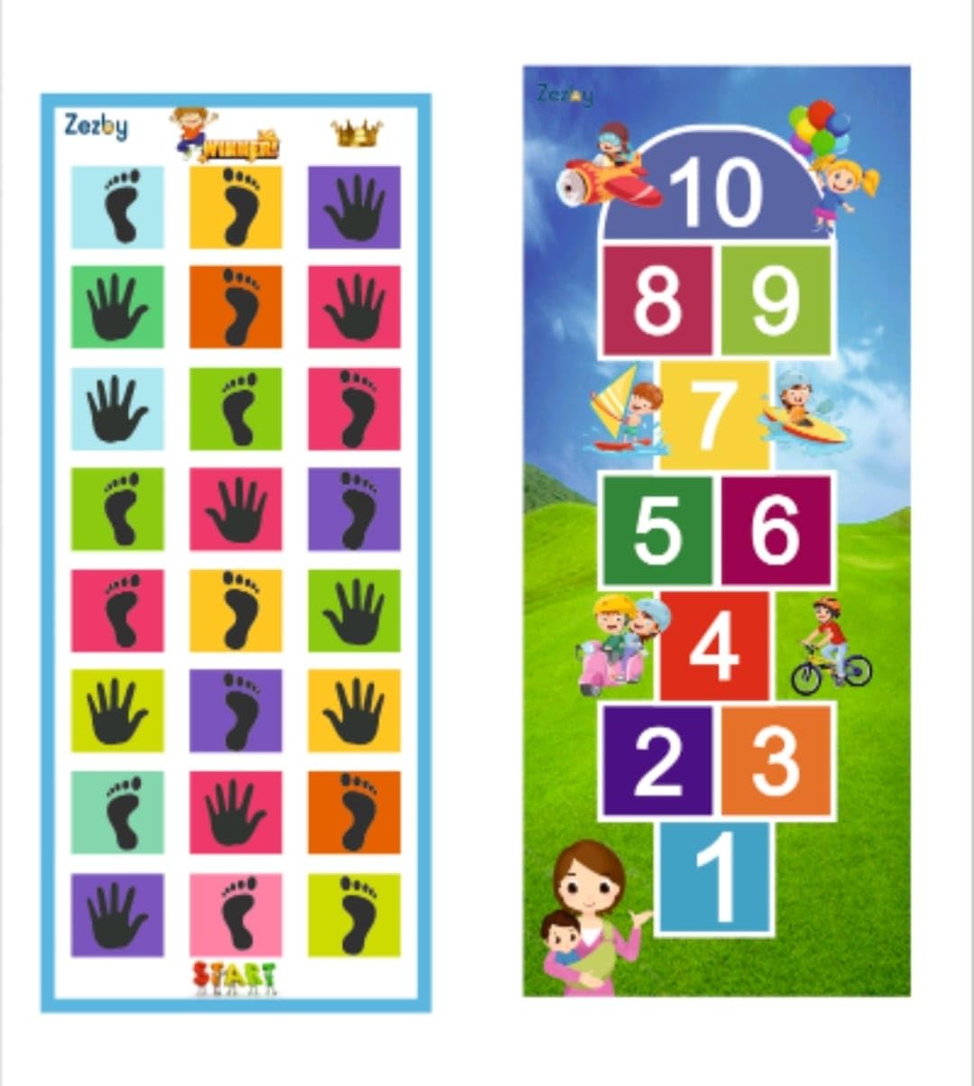 Yeoreo Premium Jumbo Play Mat, Game For Kids, Adults, Indoor-Outdoor Game Mat Pack Of 2 (B0CMJBGPJR) Amazon Price History, Amazon Price Tracker