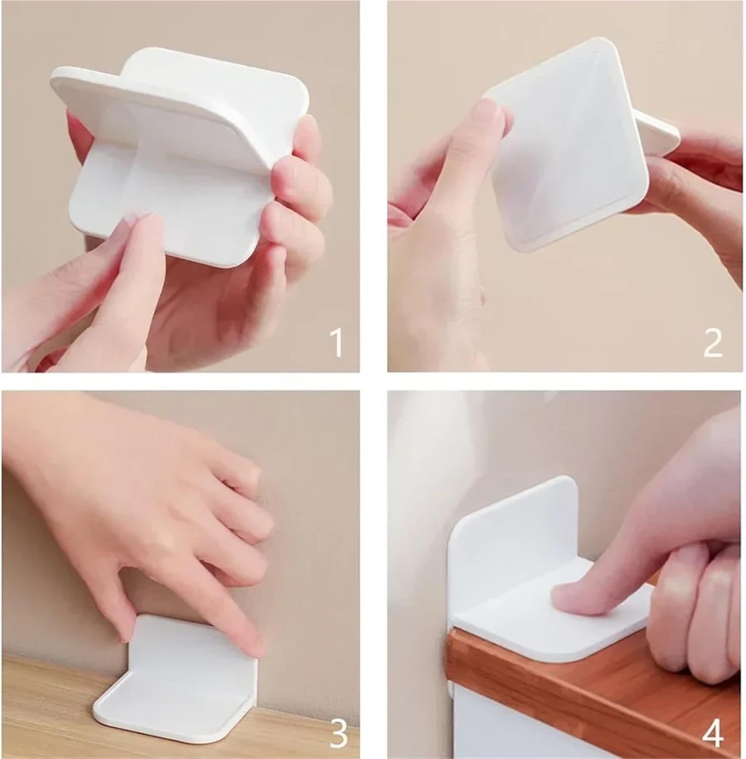 Lawsen Furniture Anchors 20pcs Anti Tipping Fixator Punch-Free Wall Drawer Cabinet Shoe Cabinet Connector for Furniture Dresser