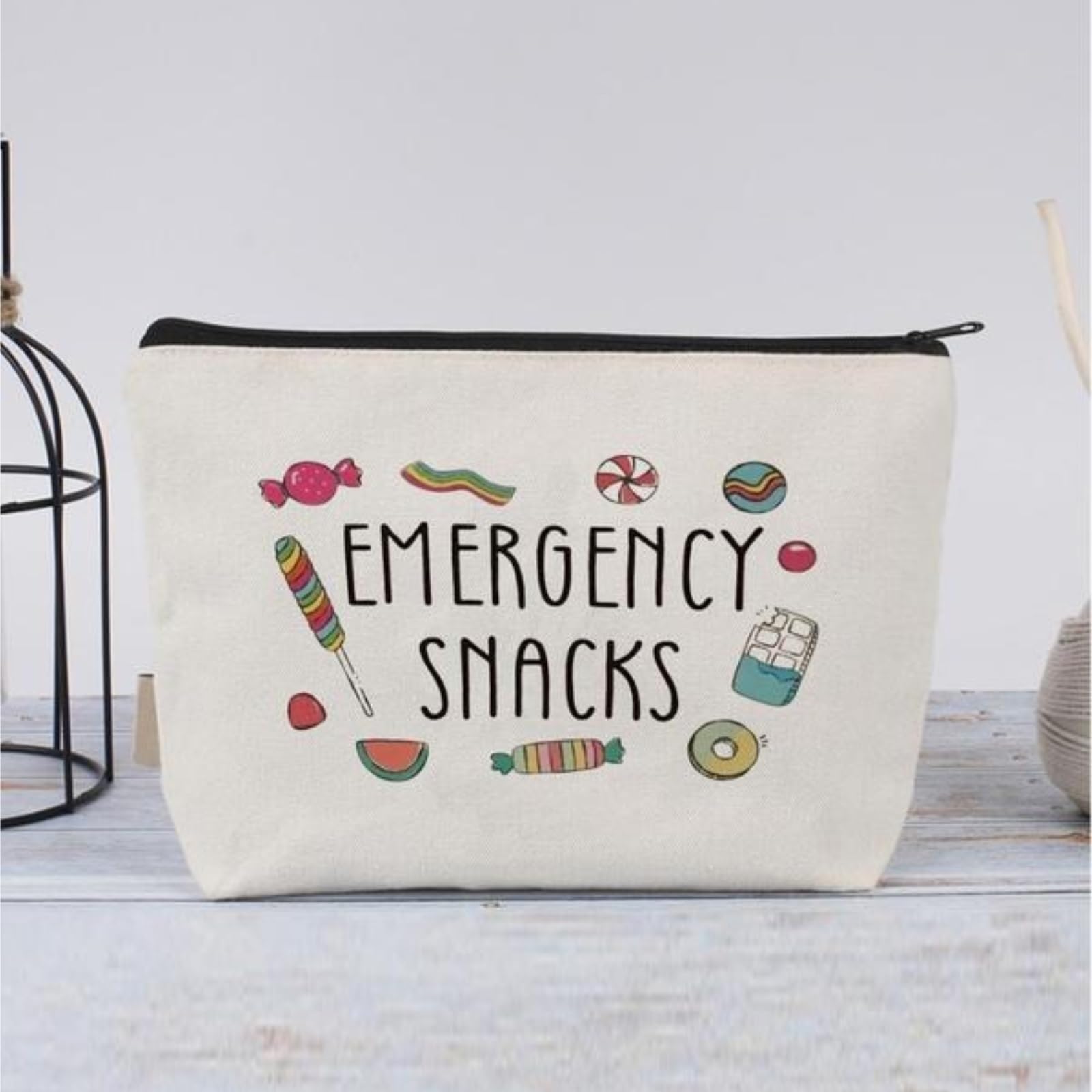 Neceser Maquillaje Bolsa de Maquillaje con Estampado de Letras, Organizador de cosméticos, Informal, con Cremallera, versátil y Duradera, for Regalo de Viaje. Viaje