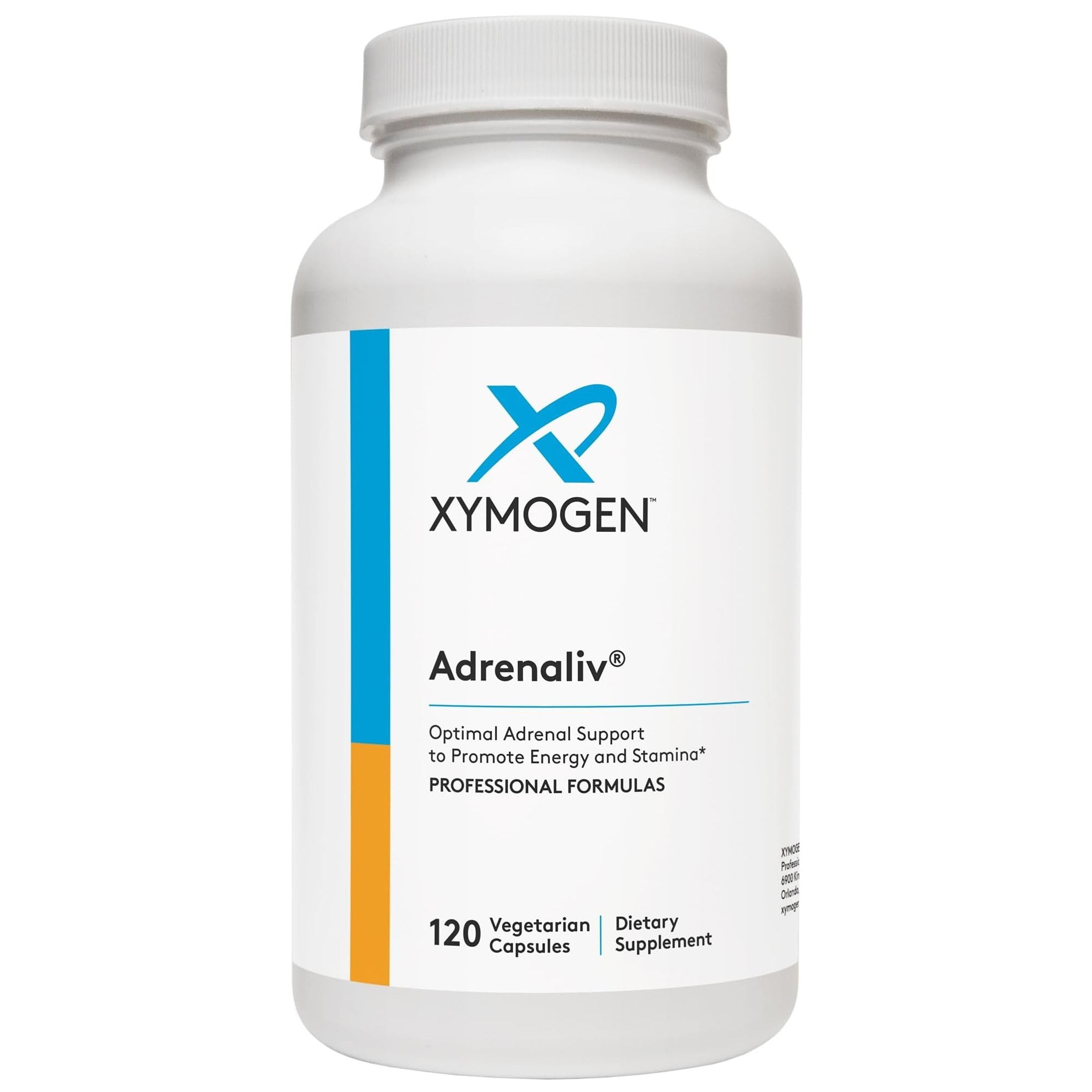 XYMOGEN Adrenaliv, 120 Capsules 120 Count (Pack of 1)