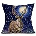 Produktbild SSUPLYMY Kissenbezug Weihnachtsdekoration, Frohe Weihnachten Leinen Kissenbezüge Sofakissenbezug Home Decoration Sofa,Café,Bibliothek,Buchladen,Party,Club,Decoration Kissenbezug