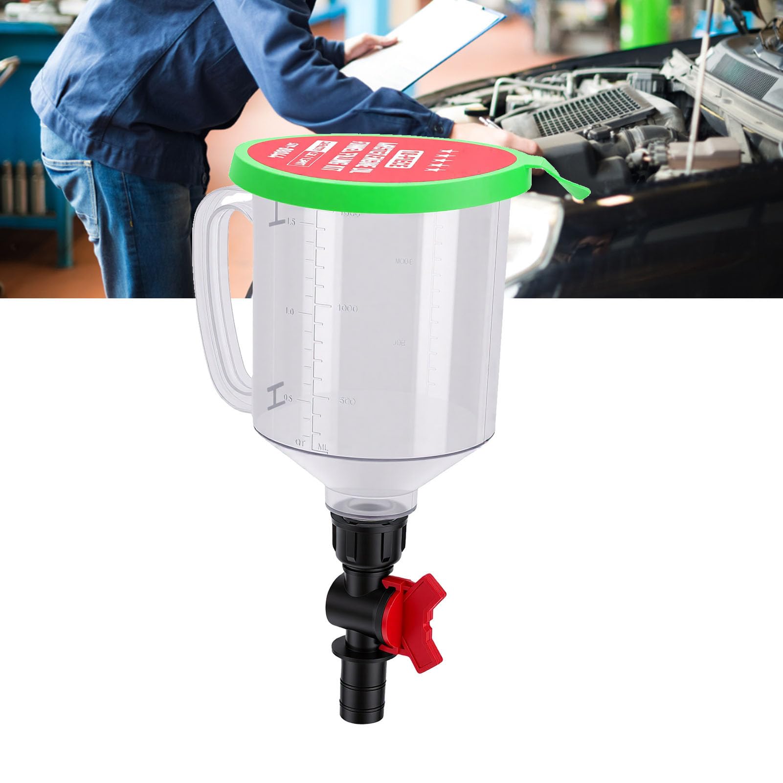 Universeller Auslaufsicherer Motoröltrichter Satz 1,5L Fassungsverm