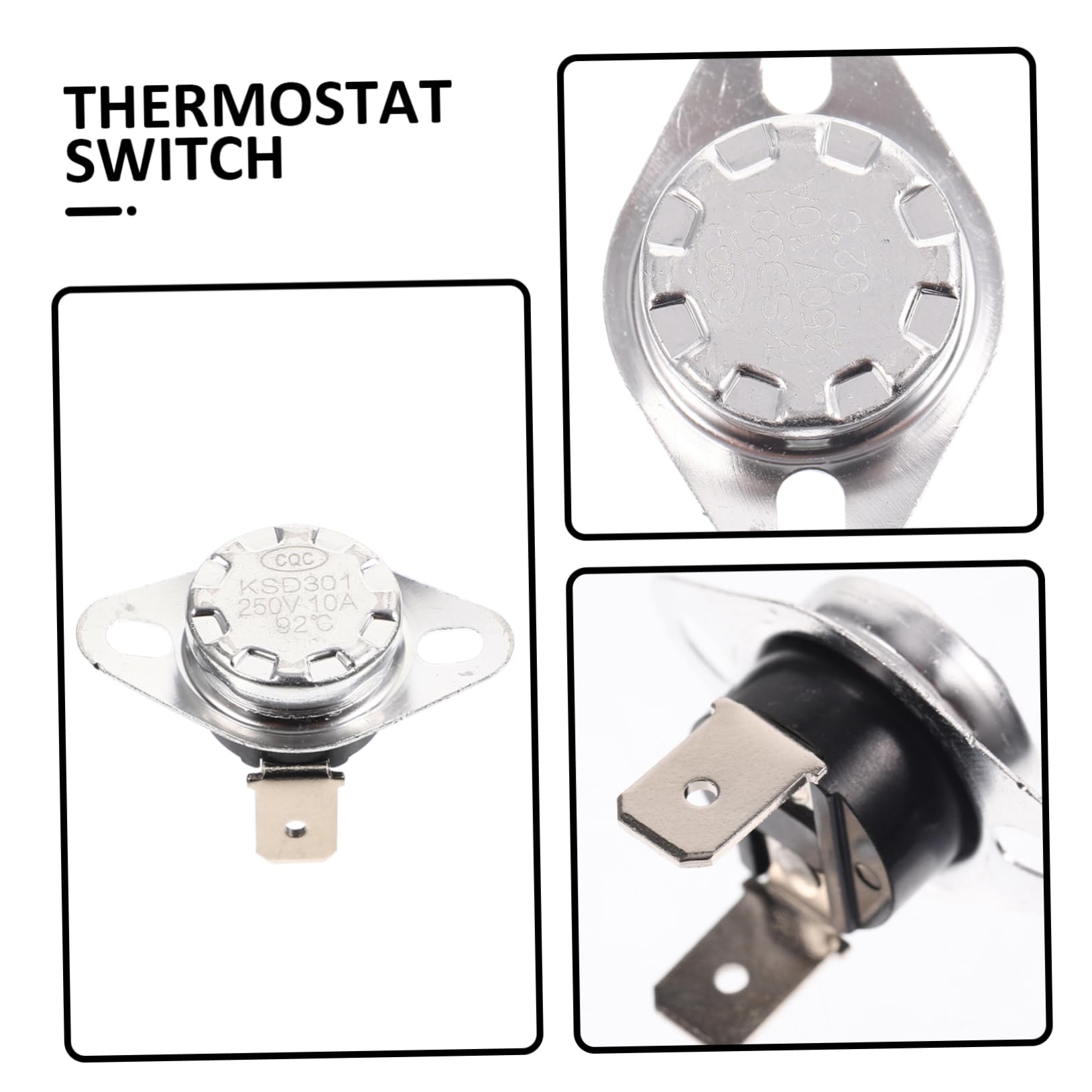 SOLUSTRE 2sets Motor Electric Water Dispenser Accessory Iron Alloy No Thermal Control Thermostat Temperature Control Switch 5pcs*2