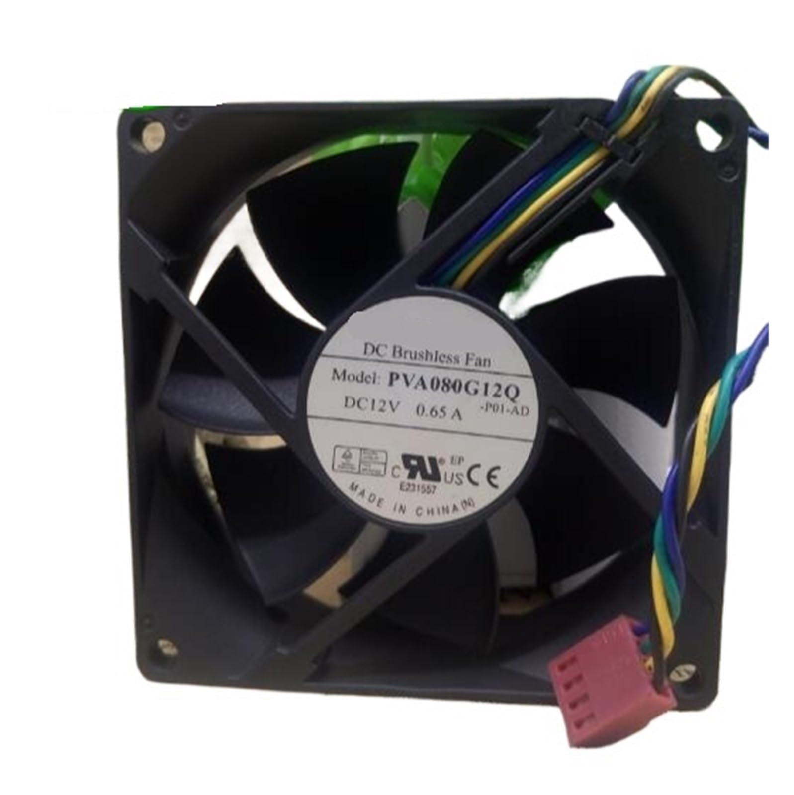 TYHUJKKL PVA080G12Q 8cm 8025 12V0.65A4 Wire CPU Fan