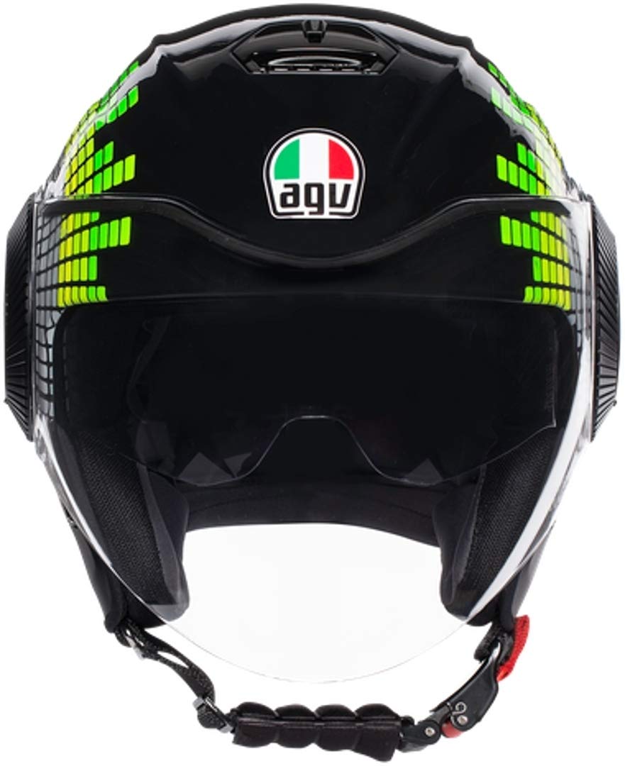 AGV Orbyt Ginza Jet Helmet L (59/60) black/green Automotive
