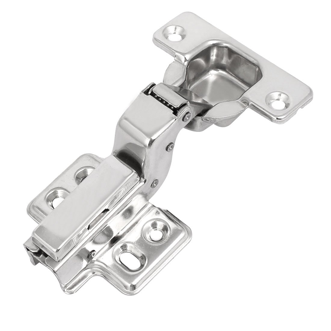108mm Long 304 Stainless Steel Concealed Hydraulic Inset Cabinet Hinge w Screws